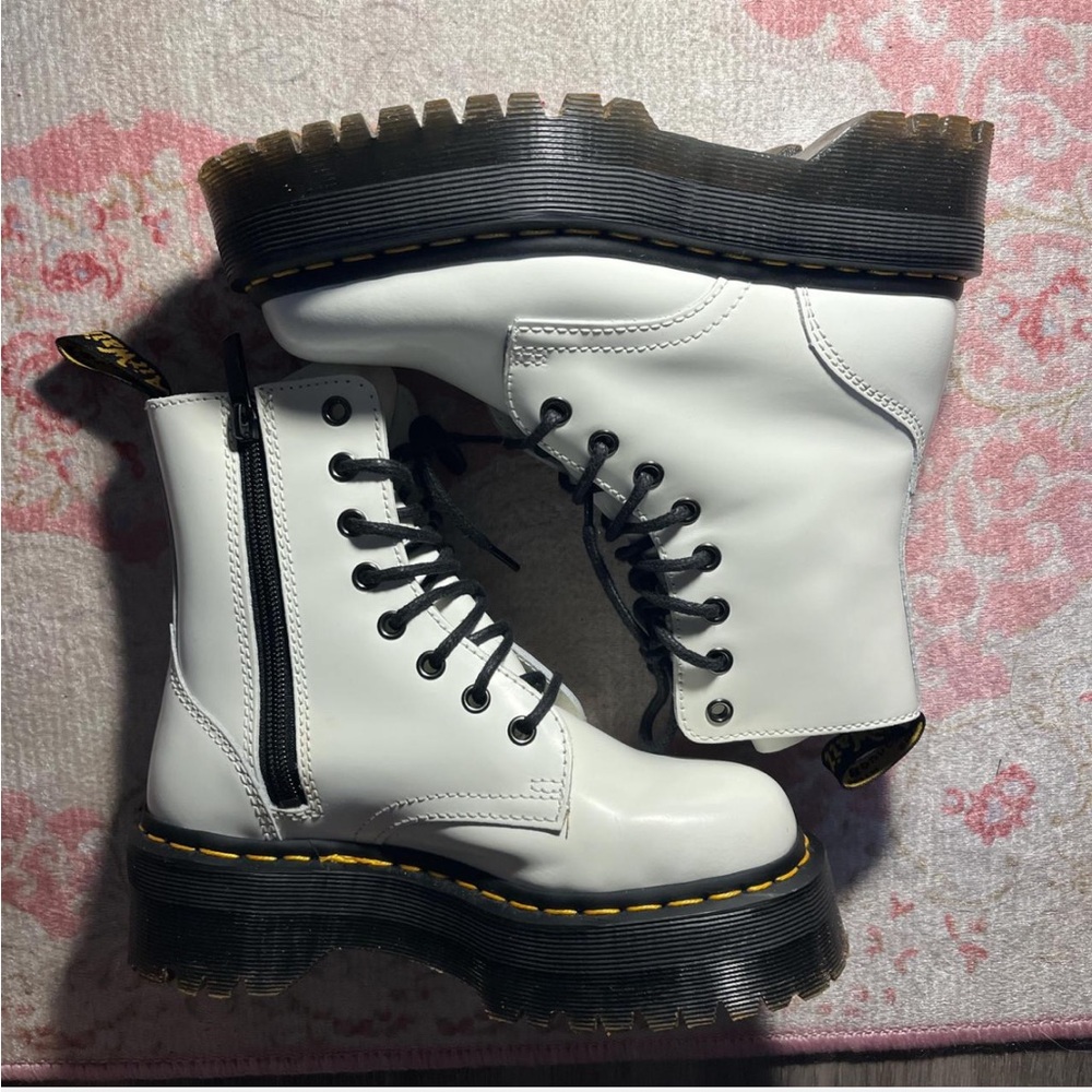 white jadon doc martens 🐇